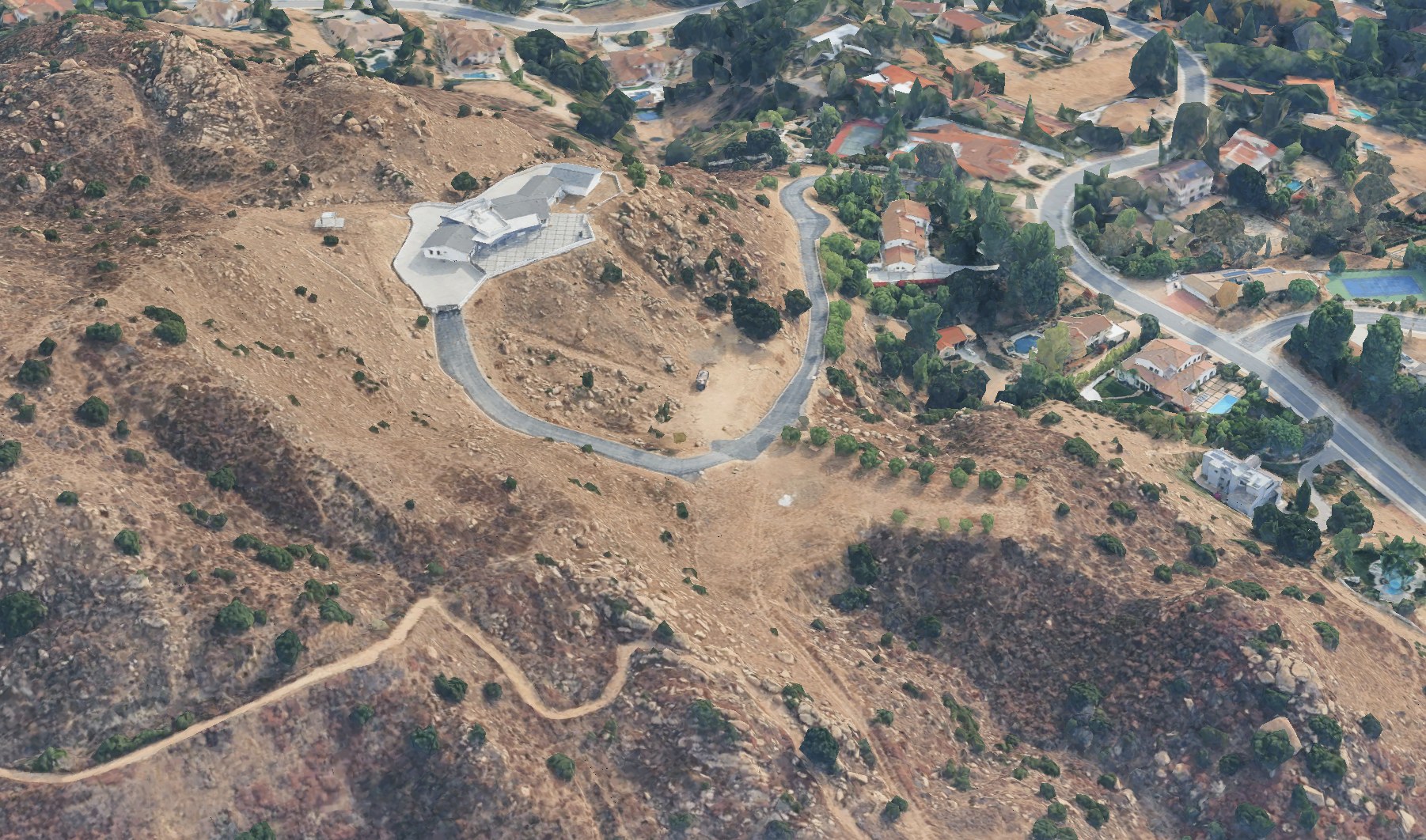 Aerial map of the Golden Ridge Estate property